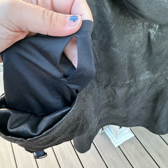 Blanc Noir Hooded Black Anorak Jacket, Size M - Picture 3 of 5